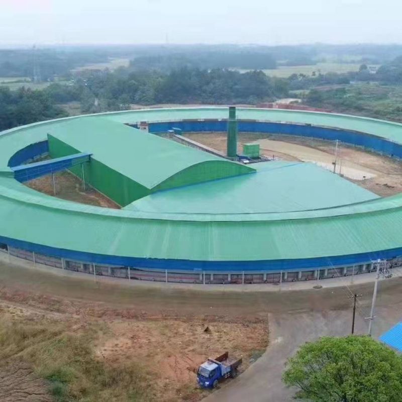 正在建设的新型砖厂